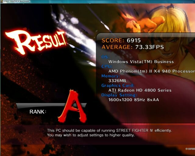 Street Fighter IV Benchmark Tool